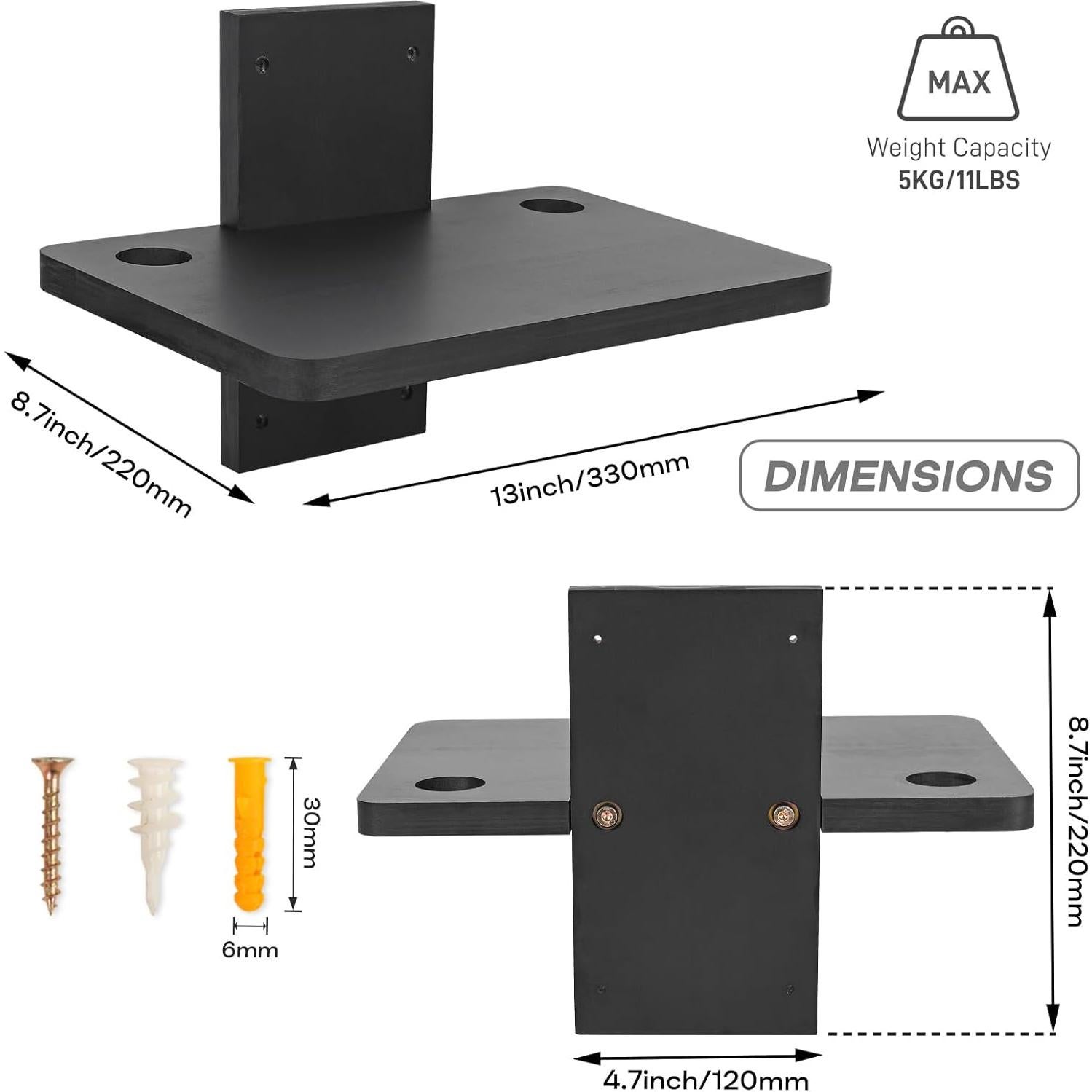Estante de Madera Soporte para Proyector y Enrutador BEARUT