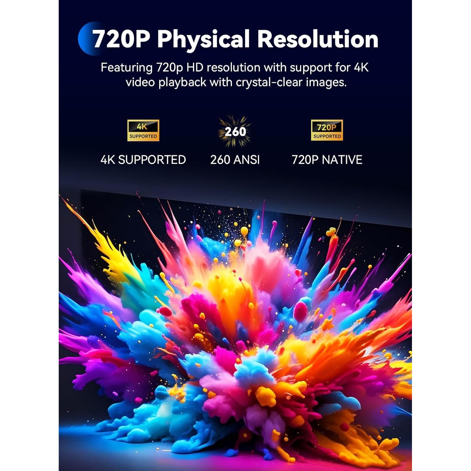 Mini Proyector Portátil SOOMFON SK2 720p WiFi Bluetooth 6W