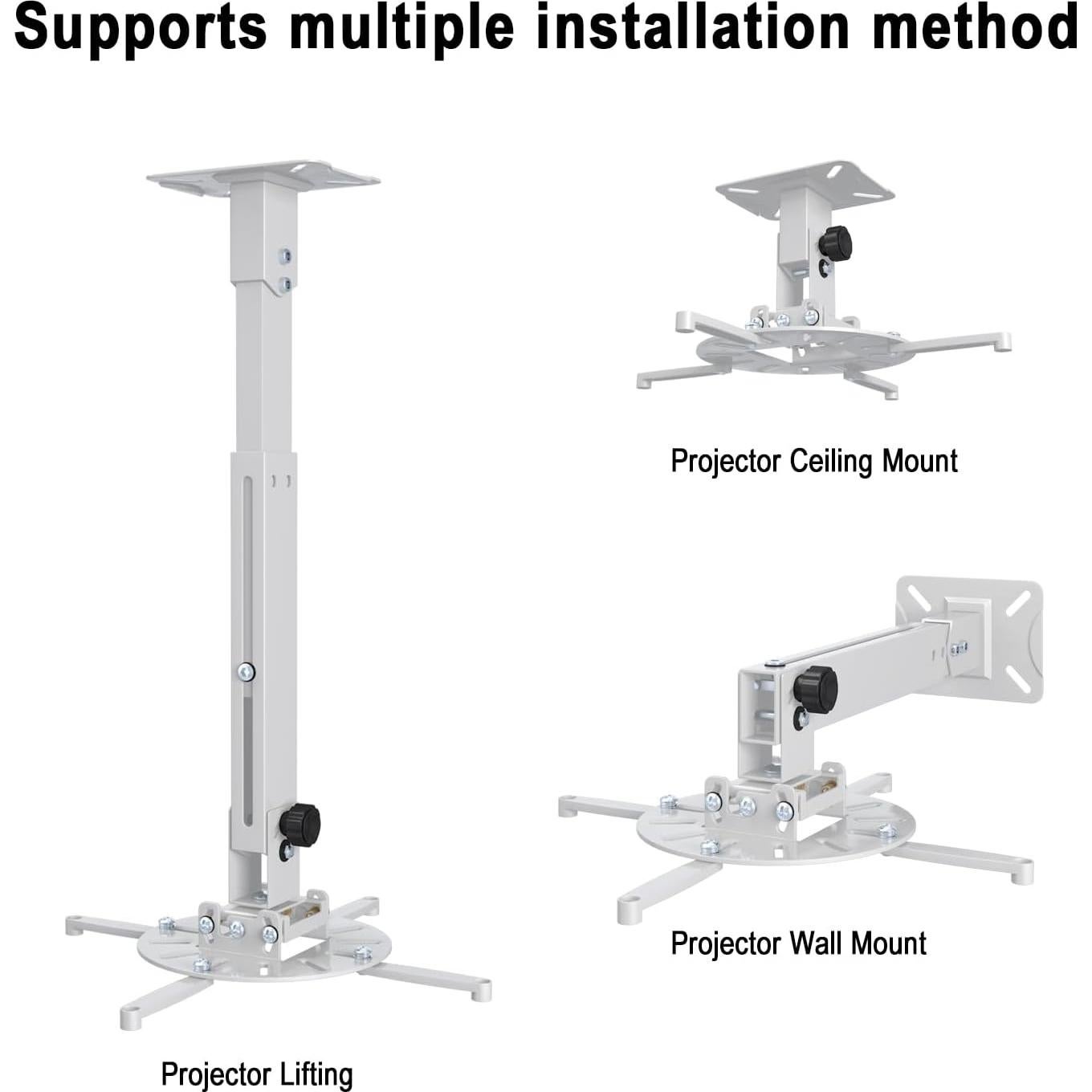 Soporte de Techo para Proyector Universal uinehiot Ajustable 14-64 cm