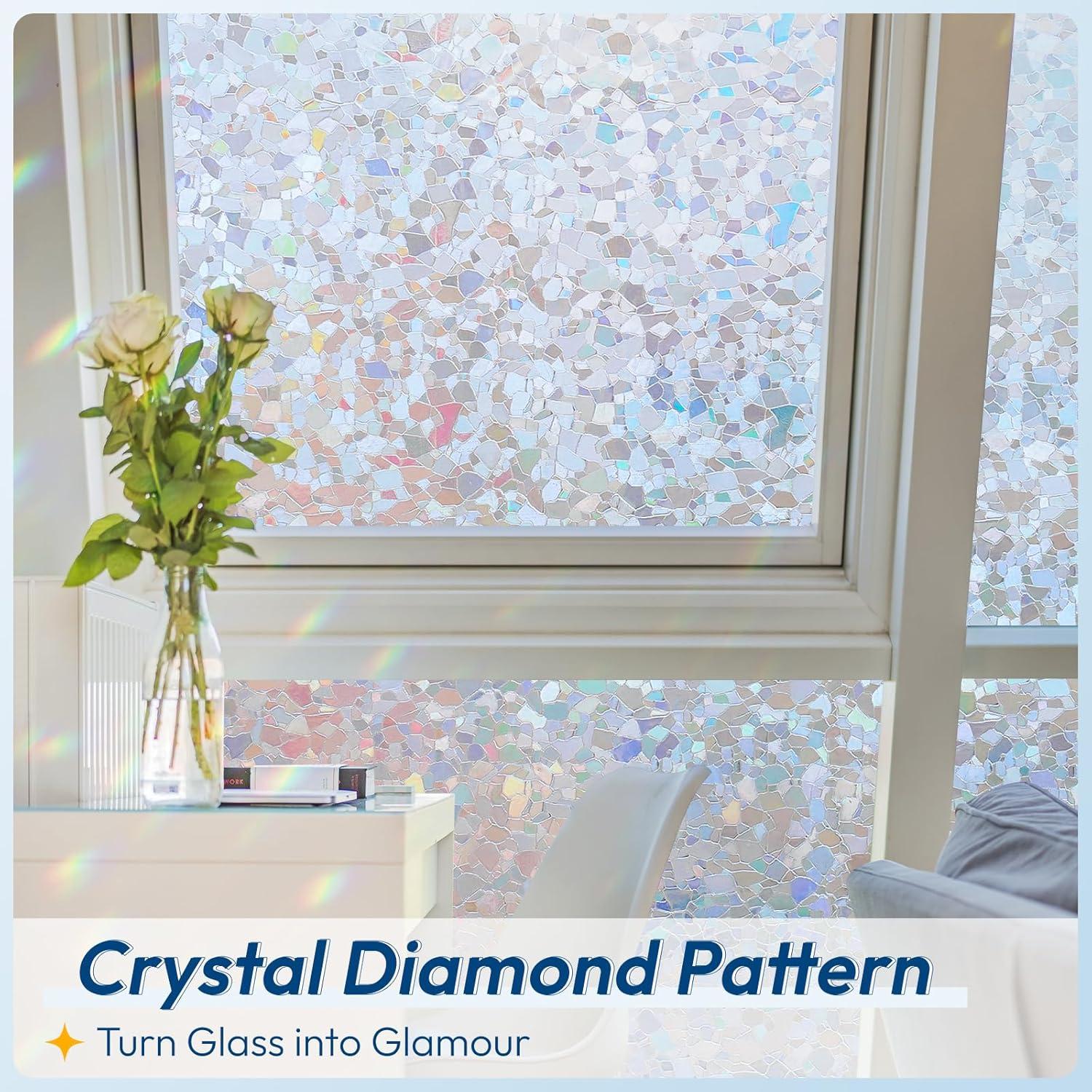 Película de Privacidad Rabbitgoo 44.5x200 cm Vinilo Transparente