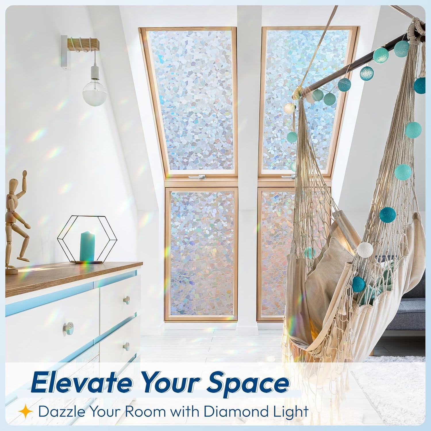 Película de Privacidad Rabbitgoo 44.5x200 cm Vinilo Transparente