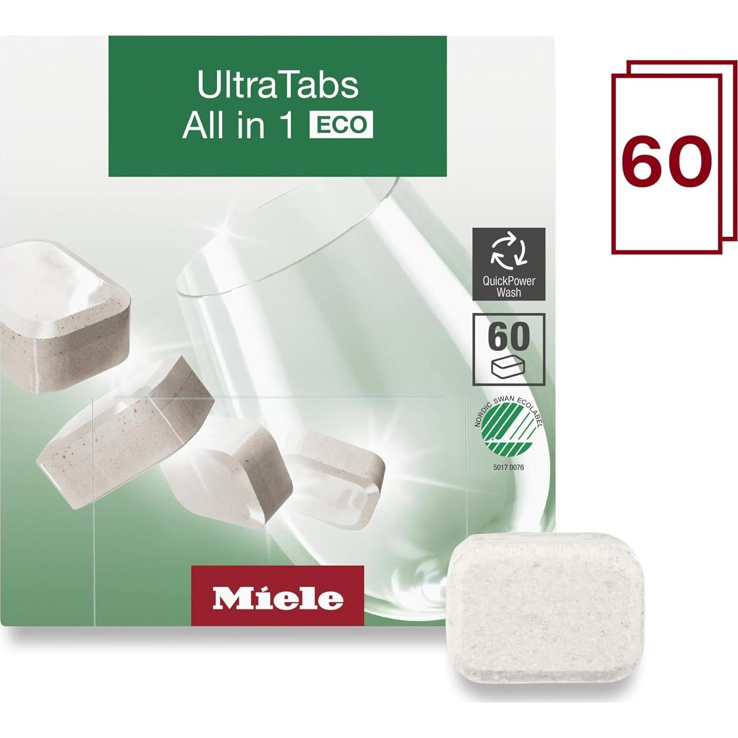 Miele UltraTabs ECO 60 Pastillas Detergente Lavavajillas