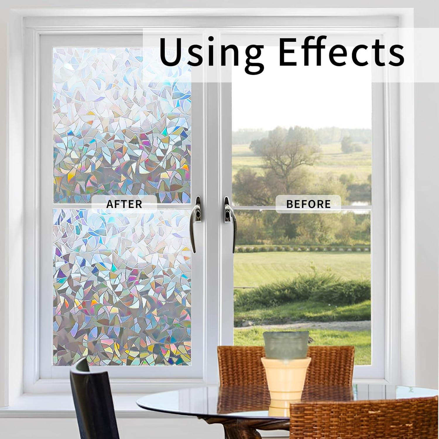 Película de Ventana LEMON CLOUD 3D Media Luna 44.5x200cm