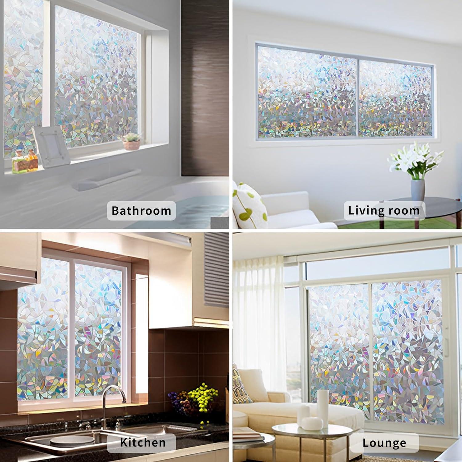 Película de Ventana LEMON CLOUD 3D Media Luna 44.5x200cm