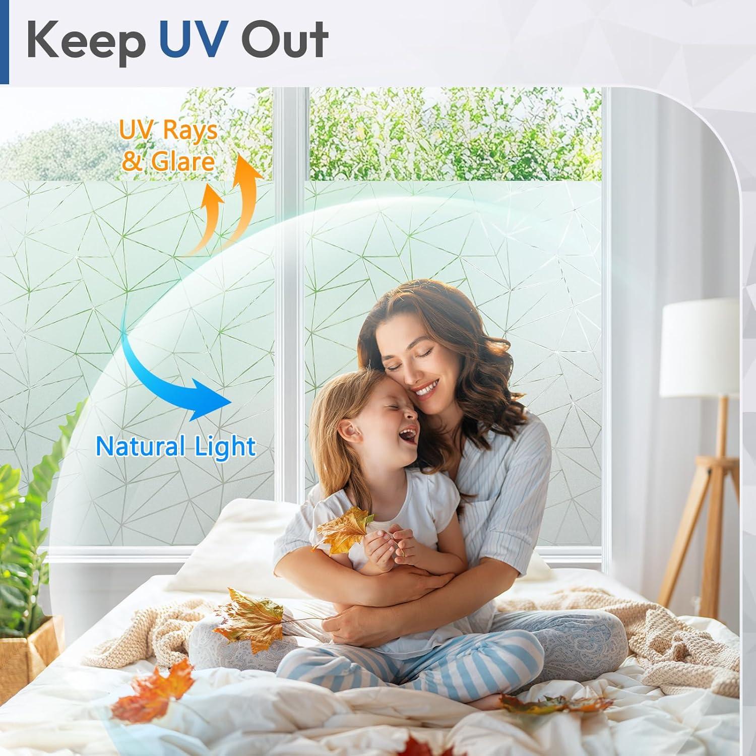 Película de Privacidad Rabbitgoo 44.5x200 cm Vinilo Esmerilado