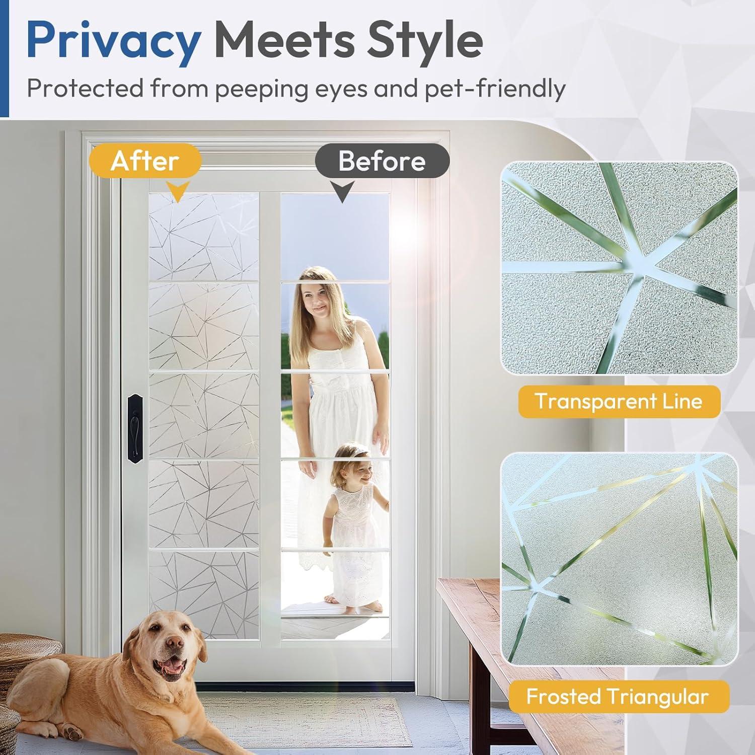 Película de Privacidad Rabbitgoo 44.5x200 cm Vinilo Esmerilado