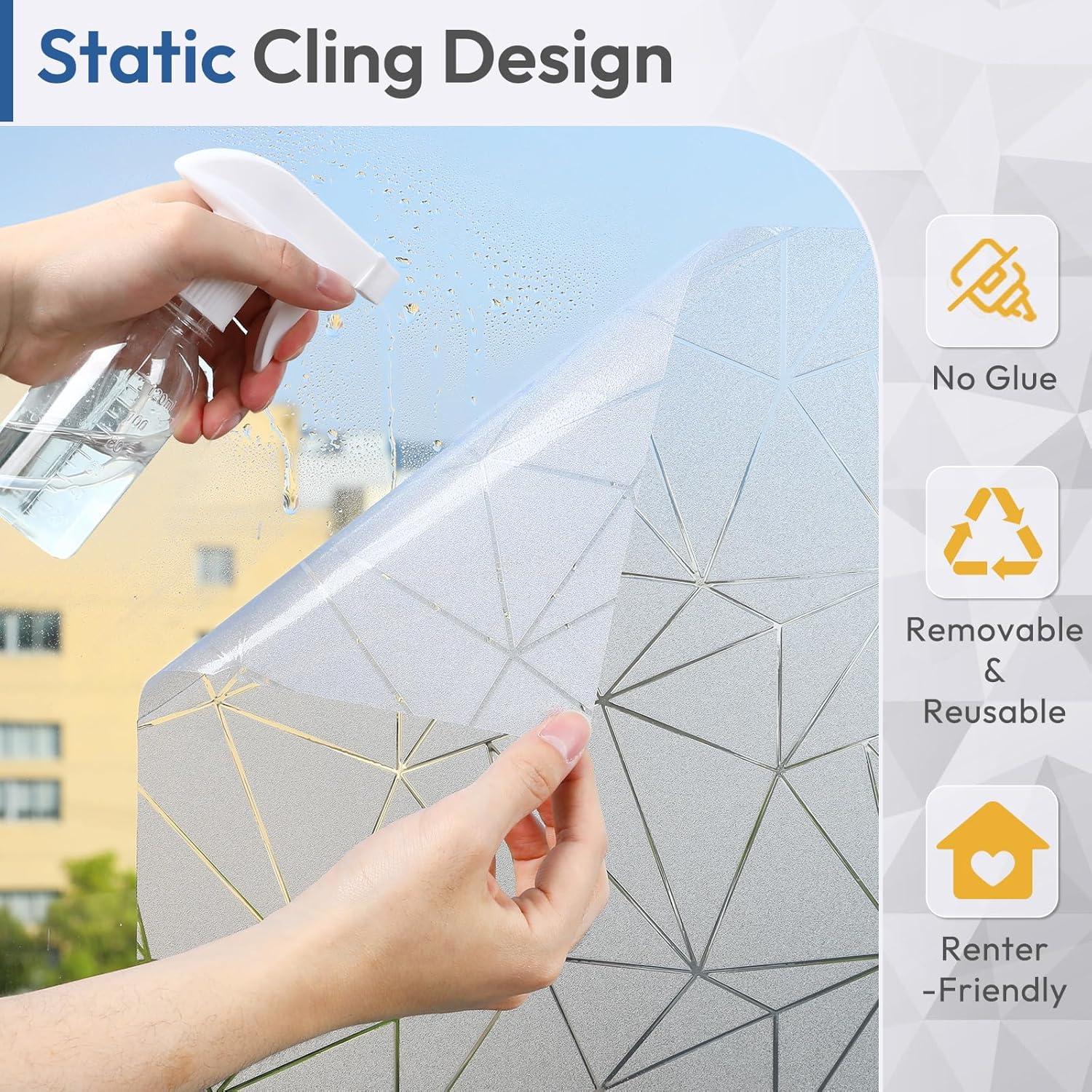 Película de Privacidad Rabbitgoo 44.5x200 cm Vinilo Esmerilado