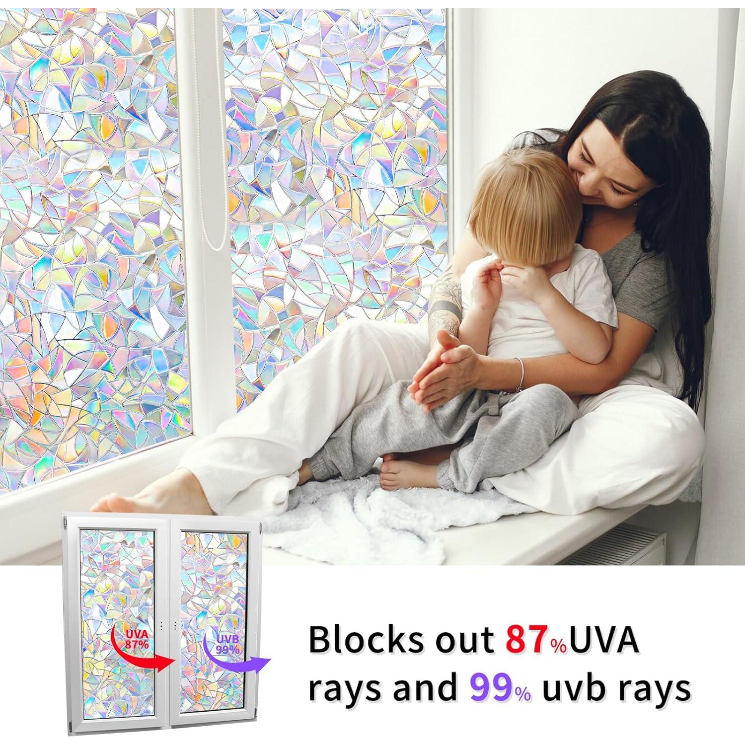 Película de Ventana Estática WPCTEV 0.45m x 2m Privacidad UV