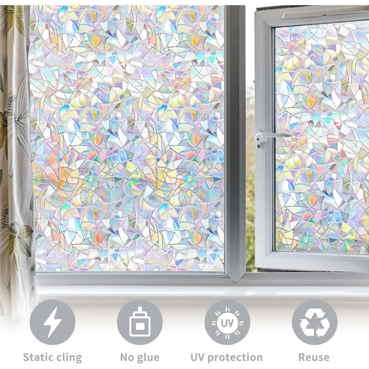 Película de Ventana Estática WPCTEV 0.45m x 2m Privacidad UV