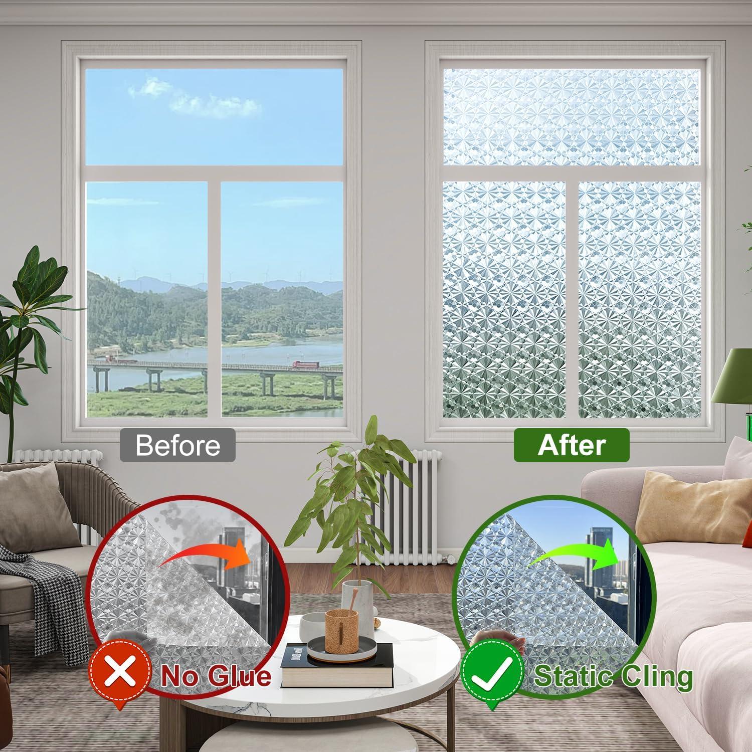 Película de Privacidad para Ventanas Proprodiudiu 44.5x299.7cm