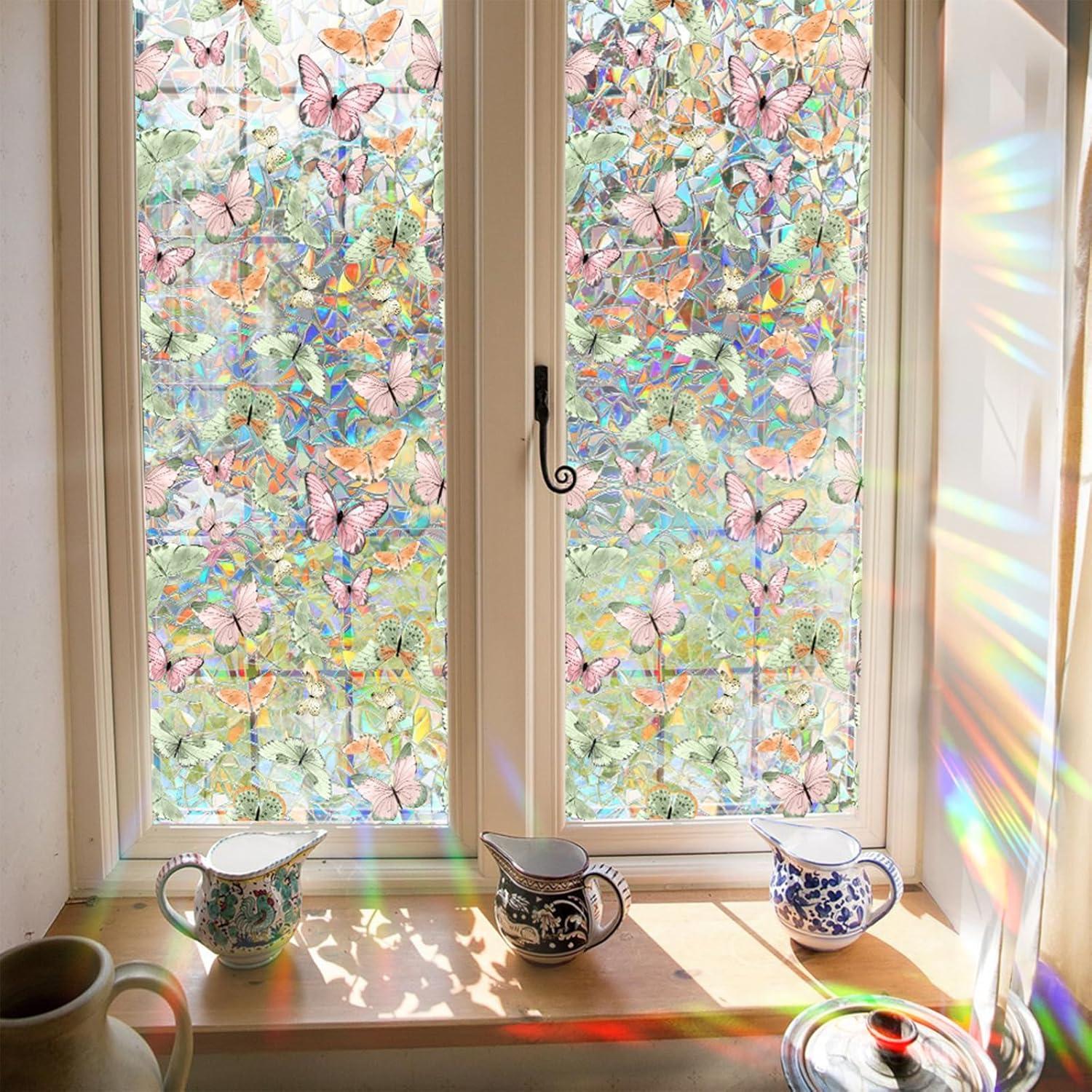 Película de Privacidad WBQMUNY 110x45 cm Vinilo Multicolor