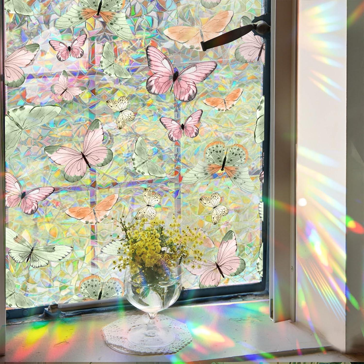 Película de Privacidad WBQMUNY 110x45 cm Vinilo Multicolor