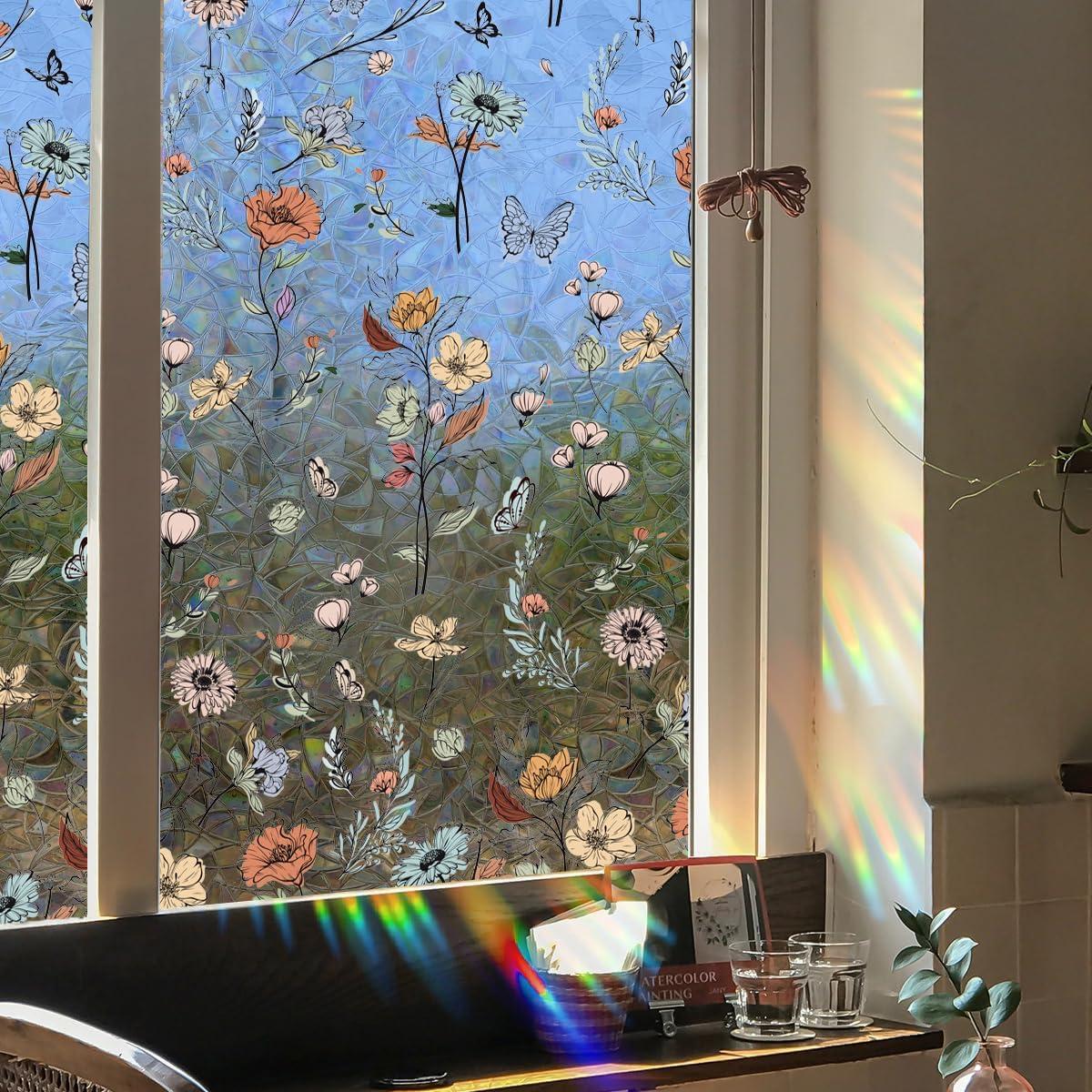 Película de Privacidad Runtoo Boho Arcoíris 101.6x40.6 cm
