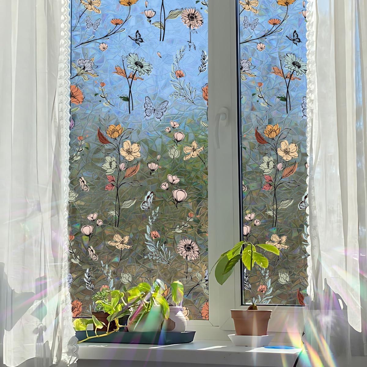 Película de Privacidad Runtoo Boho Arcoíris 101.6x40.6 cm