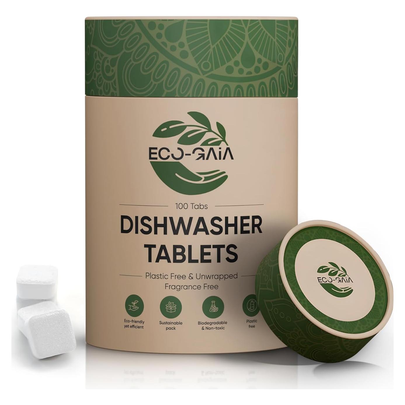 Tabletas ecológicas para lavavajillas Eco-Gaia - 100 unidades