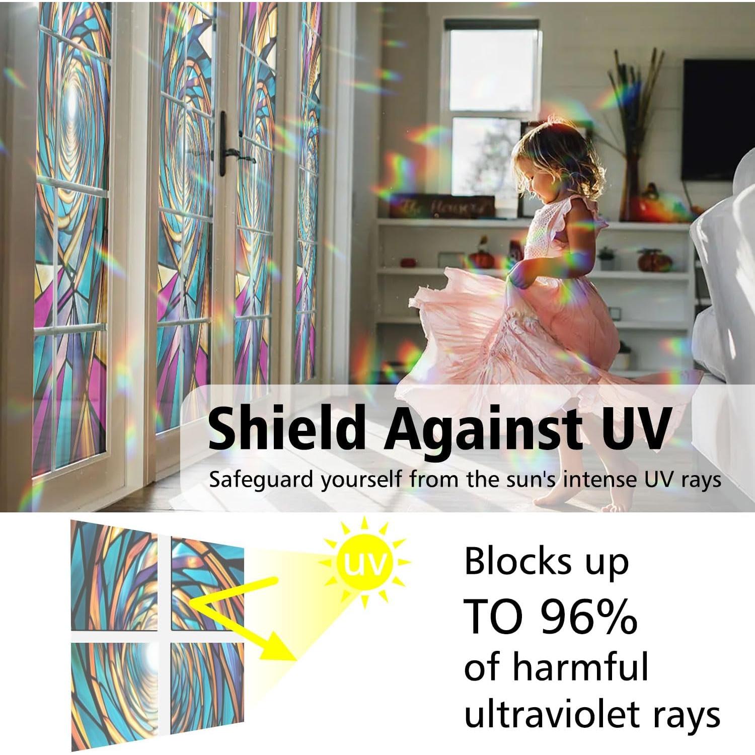 Película de Ventana Decorativa PODMemory Prisma Infinito 45x100cm