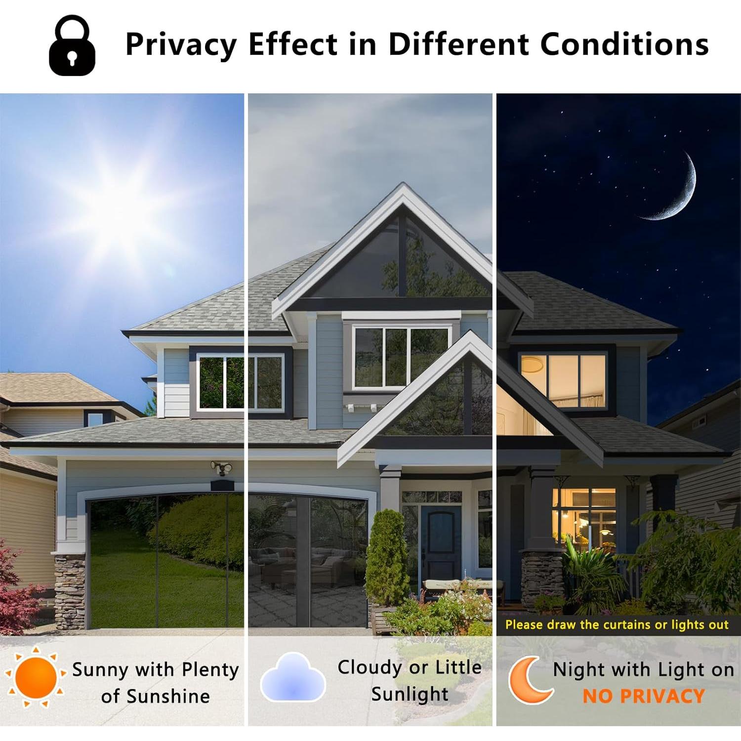 Película de Privacidad Lmlpt 30x200 cm Vinilo Negro