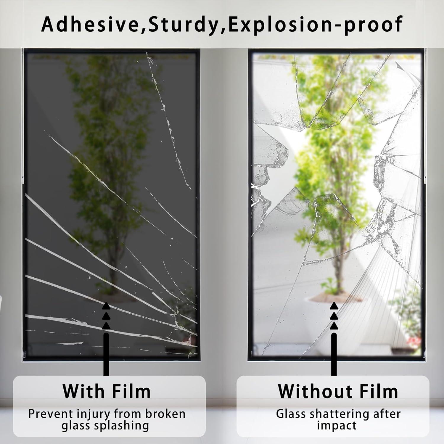 Película de Privacidad Lmlpt 30x200 cm Vinilo Negro