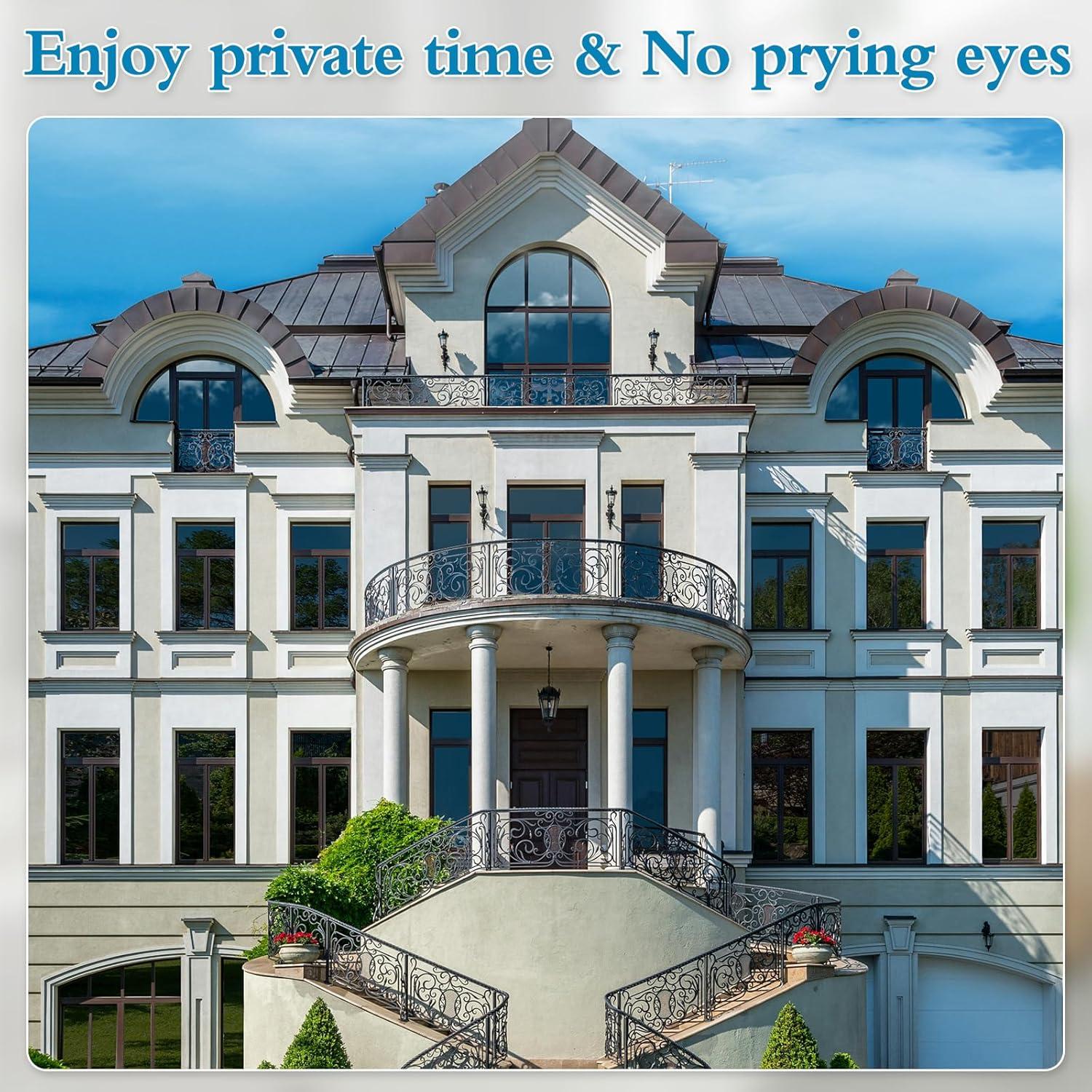 Película de Privacidad para Ventanas Ohmywor 40x200 cm Negra