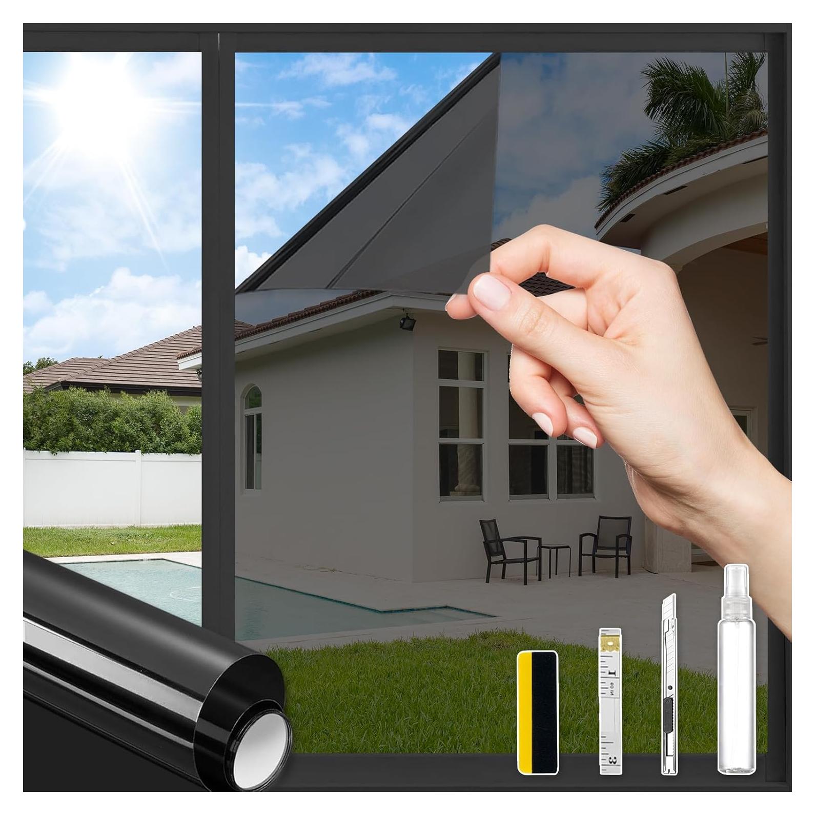 Película de Privacidad para Ventanas ConCus-T 30x200cm Negro