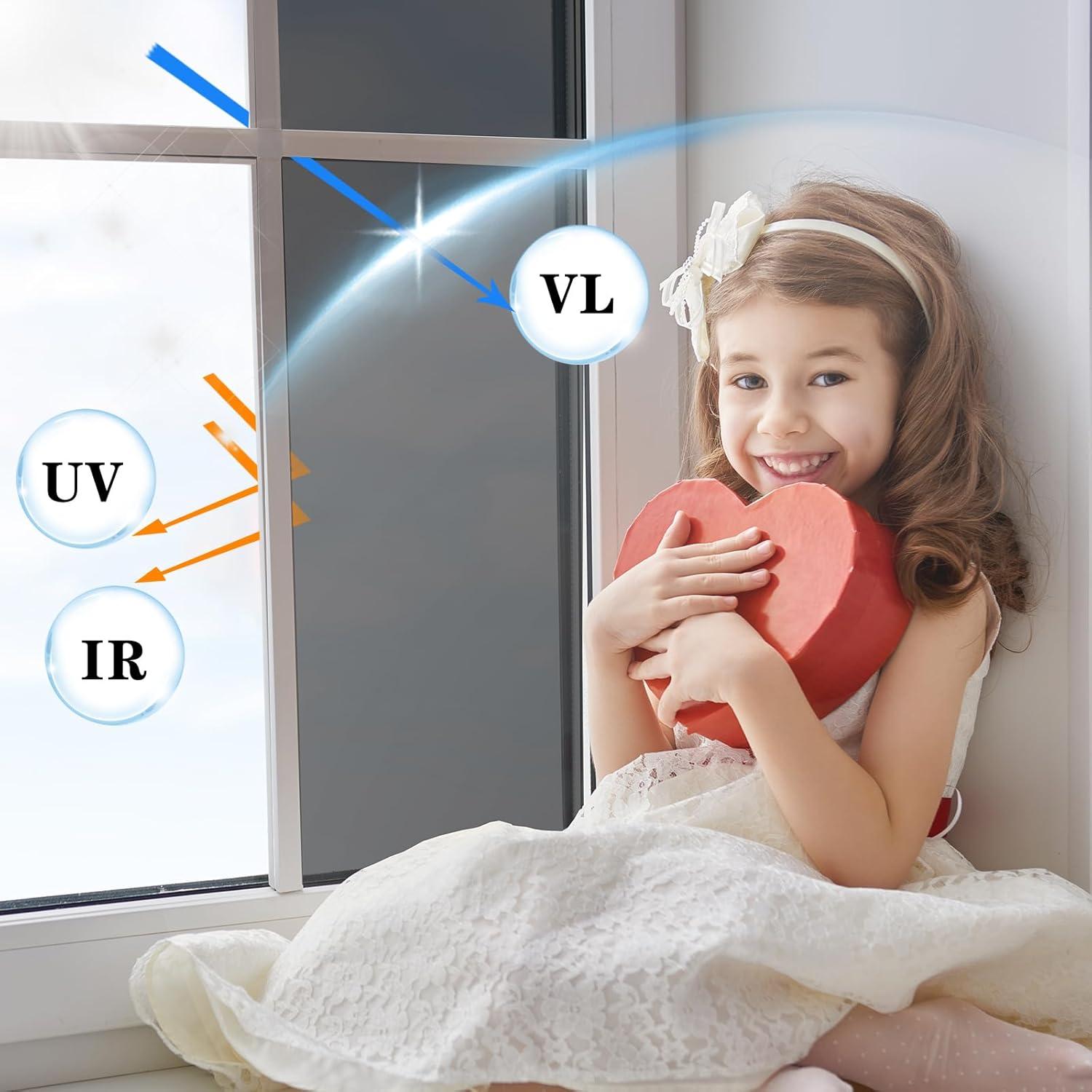 Película de Privacidad para Ventanas ConCus-T 30x200cm Negro