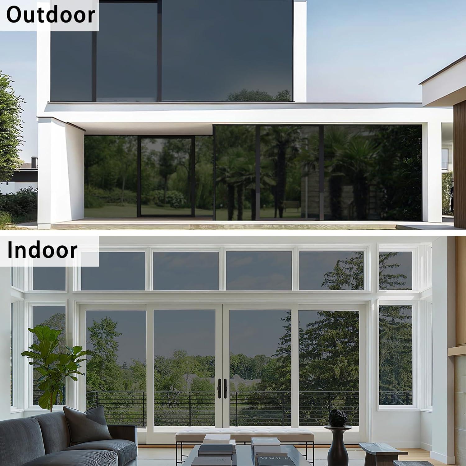 Película de Privacidad para Ventanas ConCus-T 30x200cm Negro