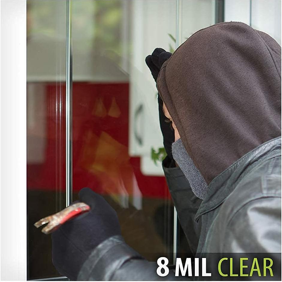 Película de Ventana de Seguridad BDF S8MC 8 Mil Clara 30.48x4.27m