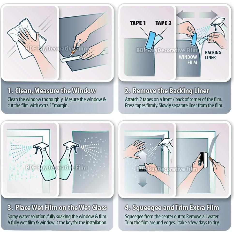 Película de Ventana de Seguridad BDF S8MC 8 Mil Clara 30.48x4.27m