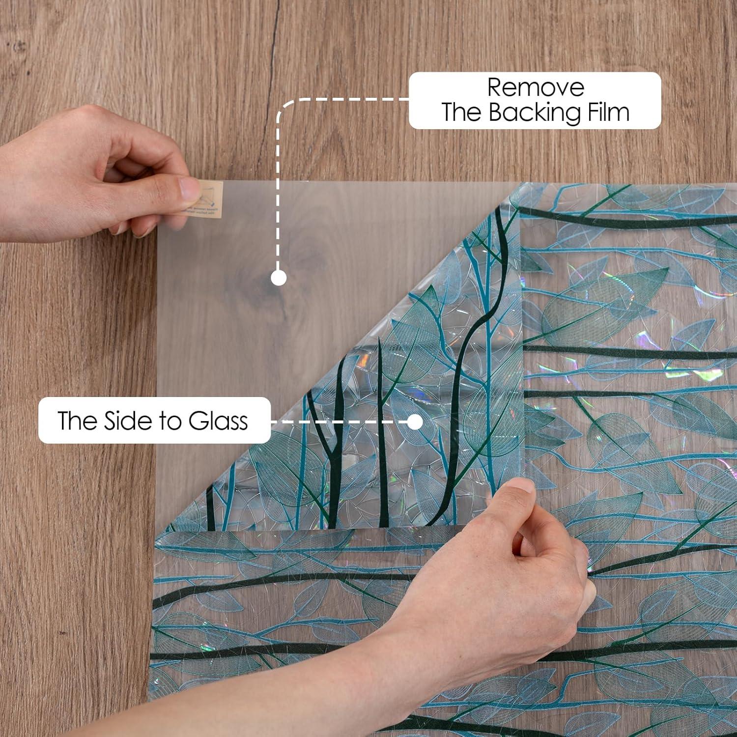 Película de Ventana DKTIE Arcoíris 0.09m² Vinilo Fácil Instalación