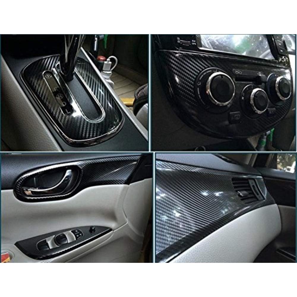 Vinilo de Fibra de Carbono Negro DIYAH 3.05m x 1.49m con Herramientas