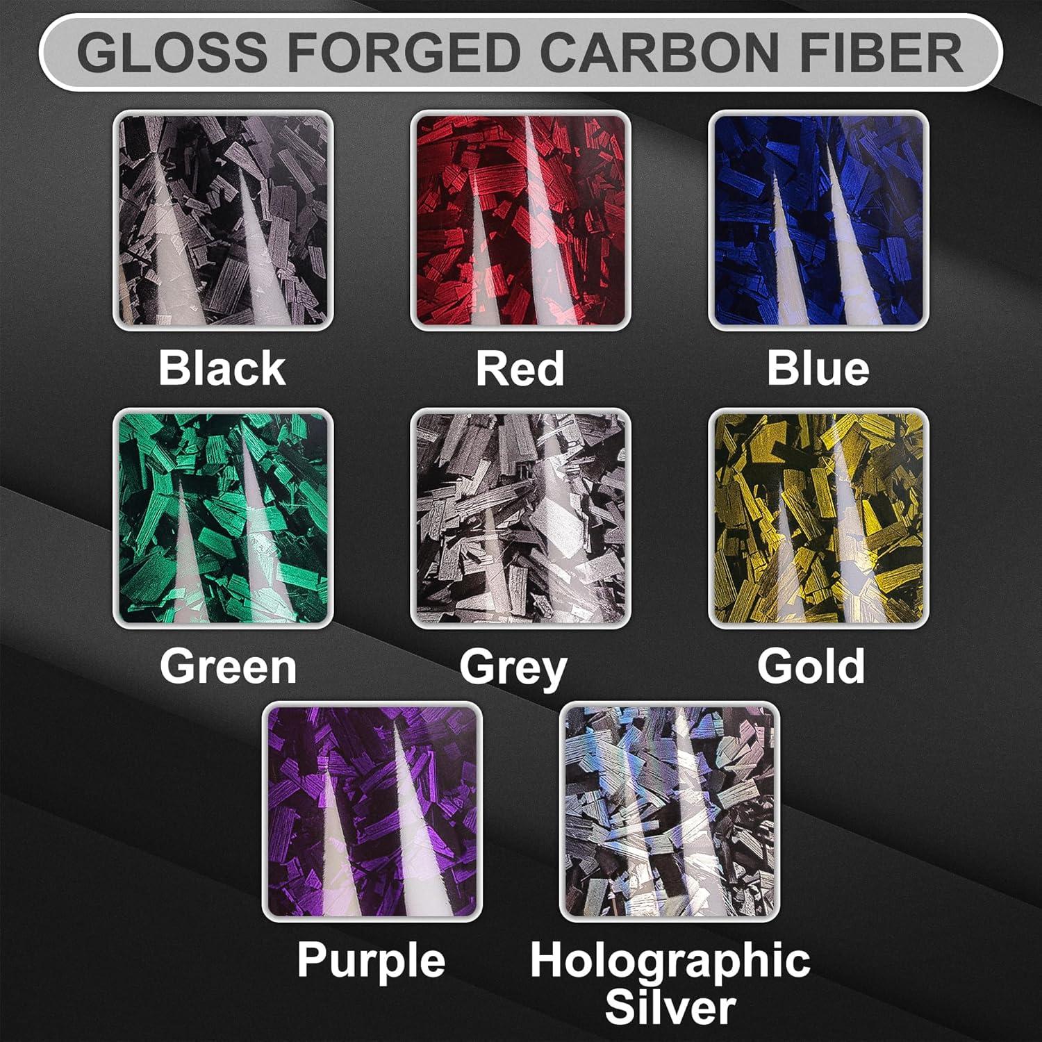 Envoltura de Vinilo Lypumso Carbono Forjado Azul 0.30m x 3.05m