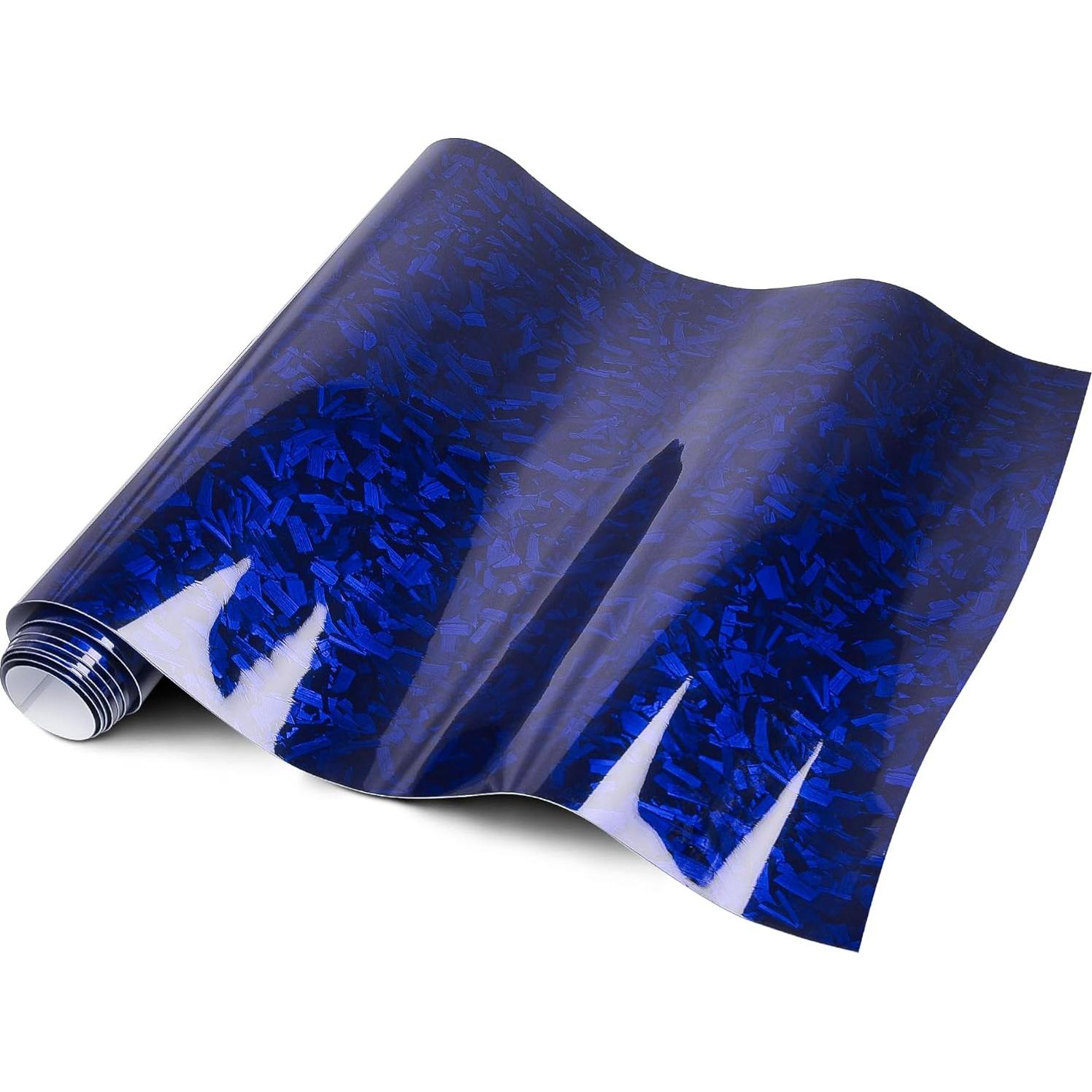 Envoltura de Vinilo Lypumso Carbono Forjado Azul 0.30m x 3.05m