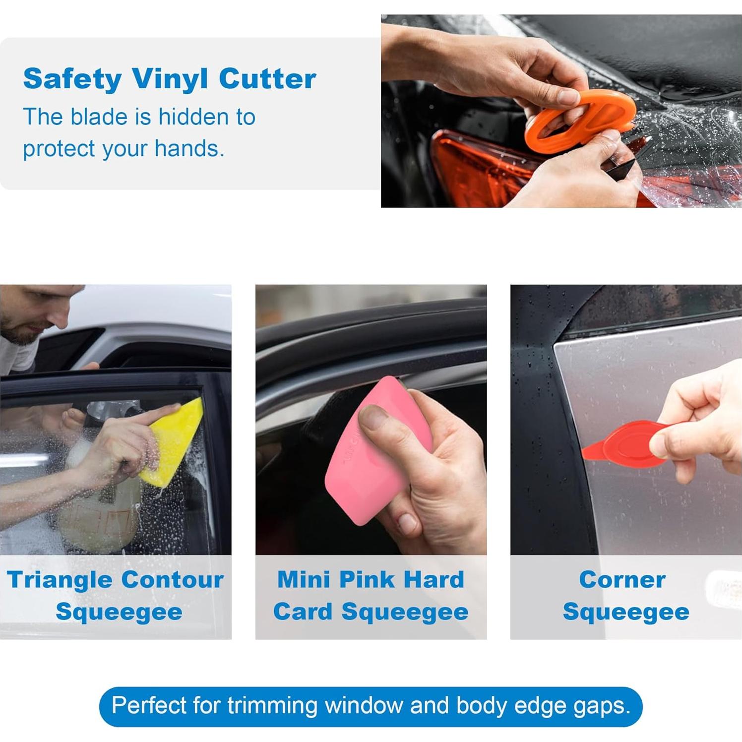 Kit de Herramientas para Tintado de Ventanas AOWEITOUR 19 Piezas