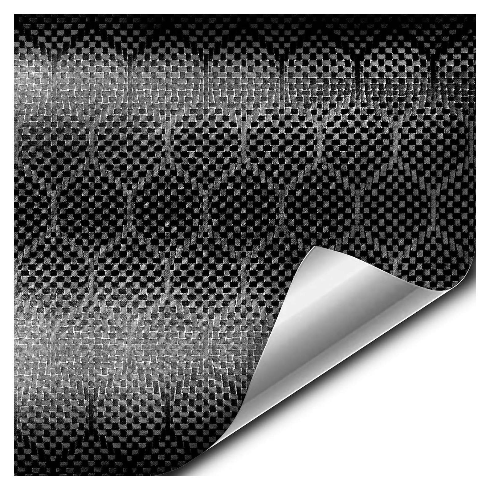Vinilo de Envoltura Automotriz V2 Carbono Negro Hex 0.91m x 1.52m
