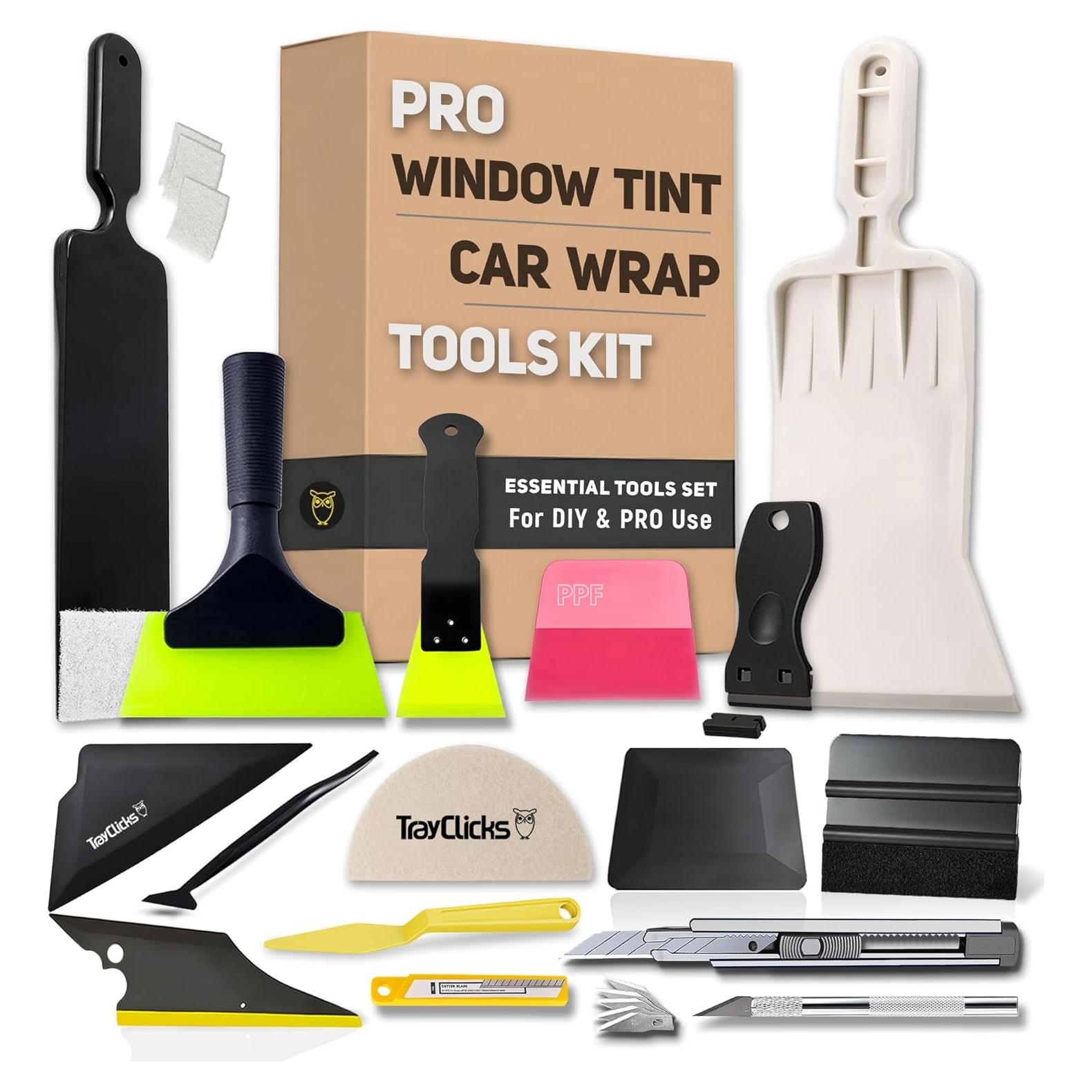 Kit de herramientas de tintado de ventanas TRAYCLICKS profesional