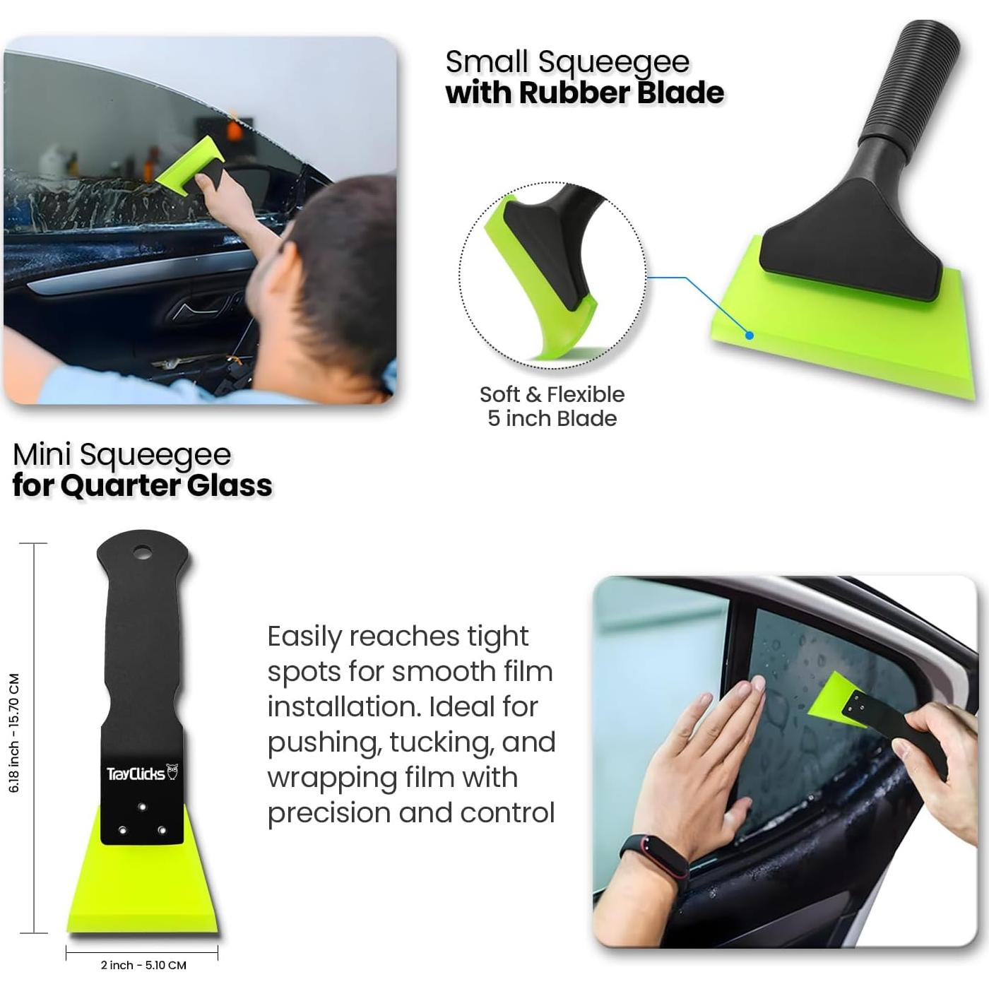 Kit de herramientas de tintado de ventanas TRAYCLICKS profesional