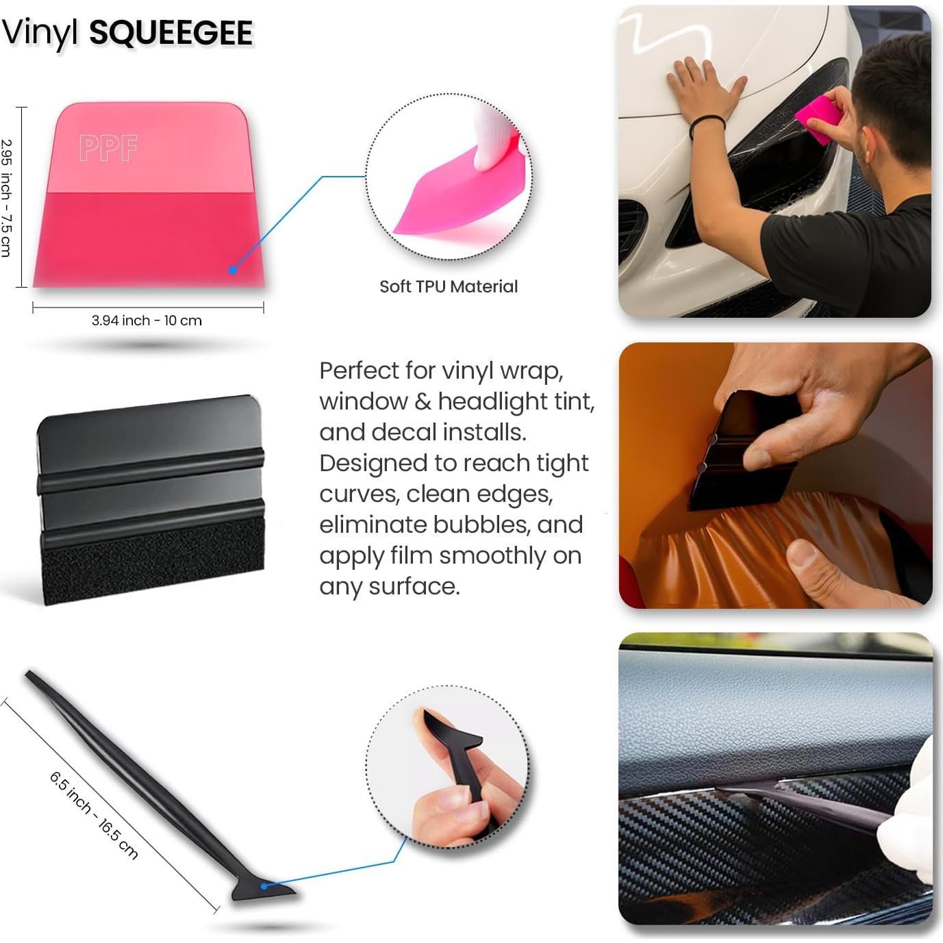 Kit de herramientas de tintado de ventanas TRAYCLICKS profesional