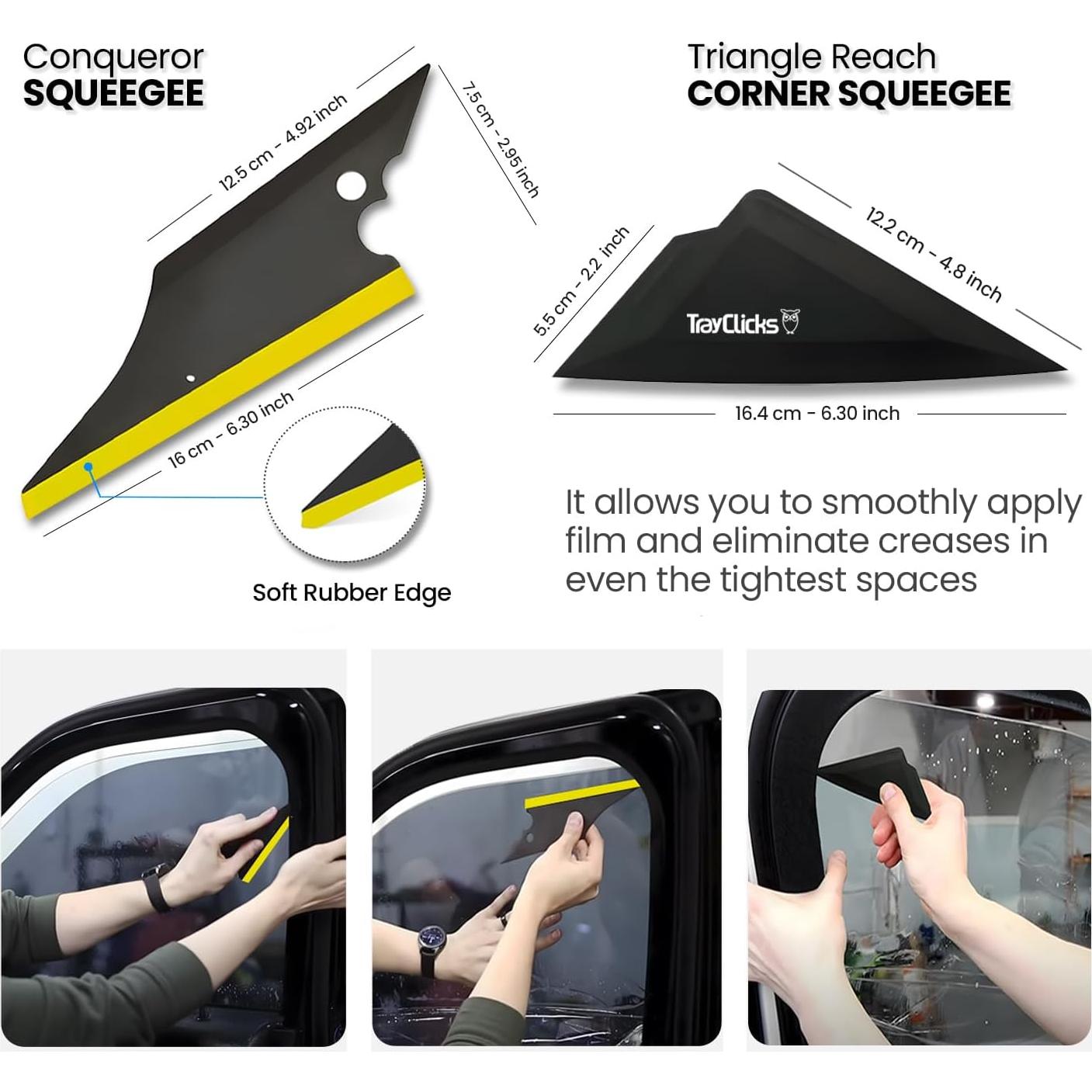 Kit de herramientas de tintado de ventanas TRAYCLICKS profesional