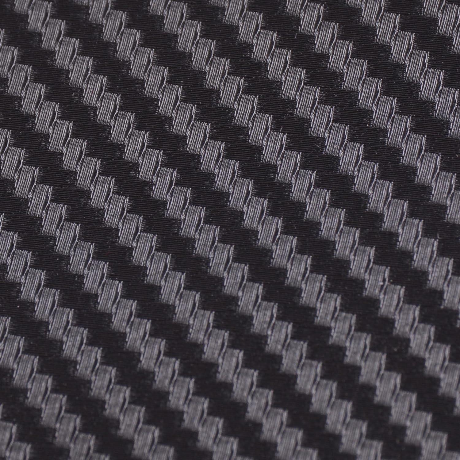 Vinilo de Fibra de Carbono 3D Yescom 5x30 m Autoadhesivo Negro