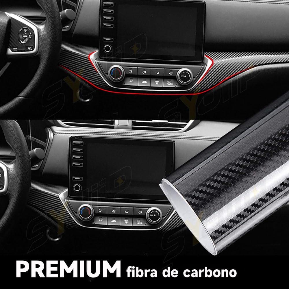 Vinilo de Fibra de Carbono 6D SYJIIP 30cm x 150cm con Herramientas