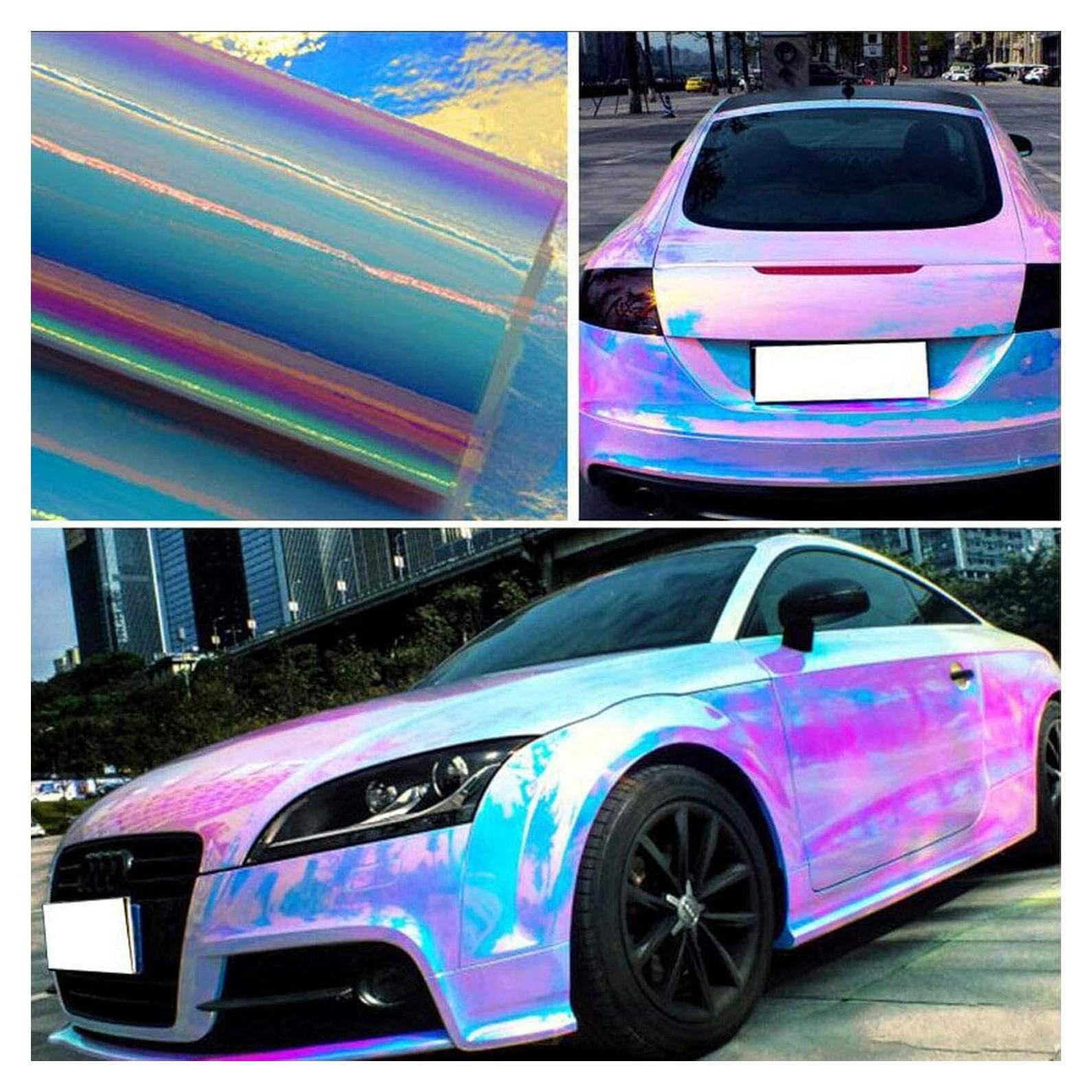 Vinilo Adhesivo Holográfico Arcoíris ASENDIWAY 0.3m x 1.37m