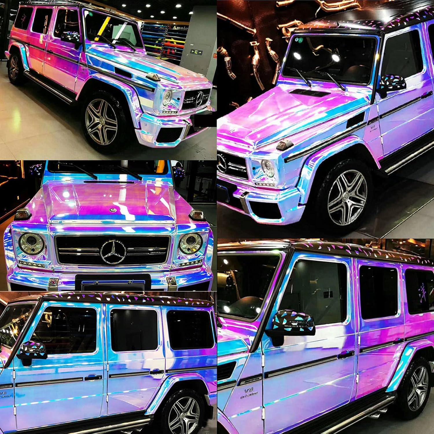 Vinilo Adhesivo Holográfico Arcoíris ASENDIWAY 0.3m x 1.37m