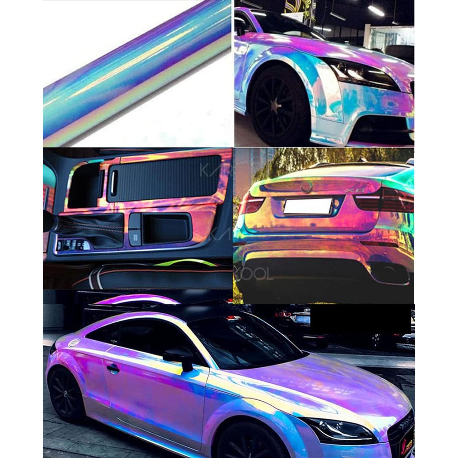 Vinilo Adhesivo Holográfico Arcoíris ASENDIWAY 0.3m x 1.37m