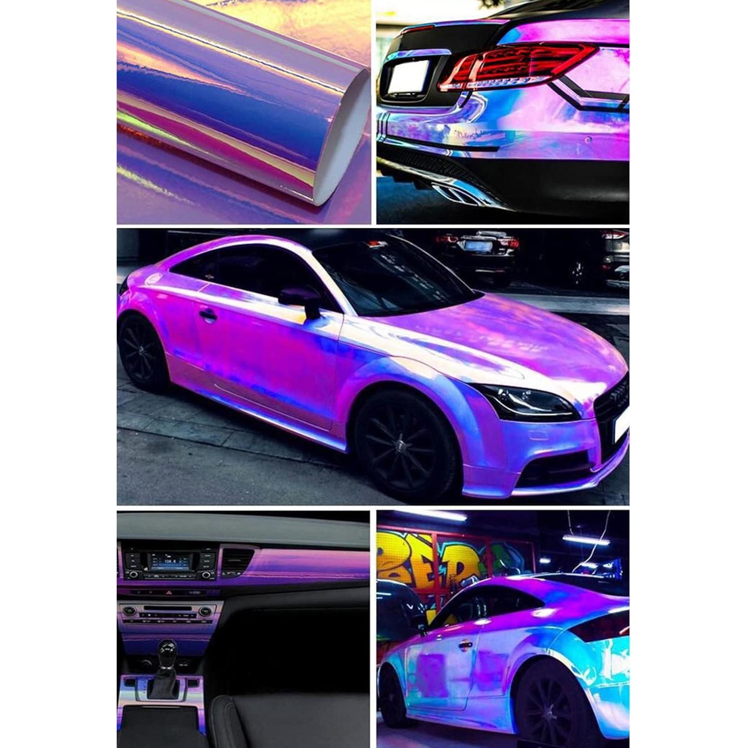 Vinilo Adhesivo Holográfico Arcoíris ASENDIWAY 0.3m x 1.37m