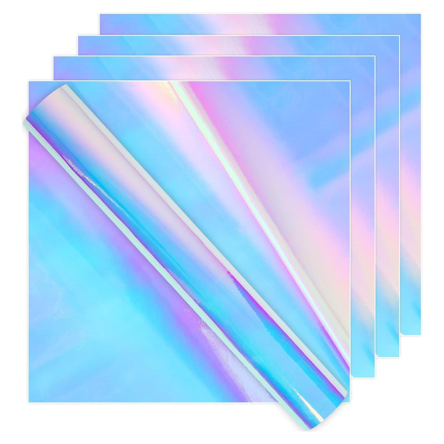 Vinilo Holográfico Permanente IModeur 5 Hojas 30.48x30.48 cm