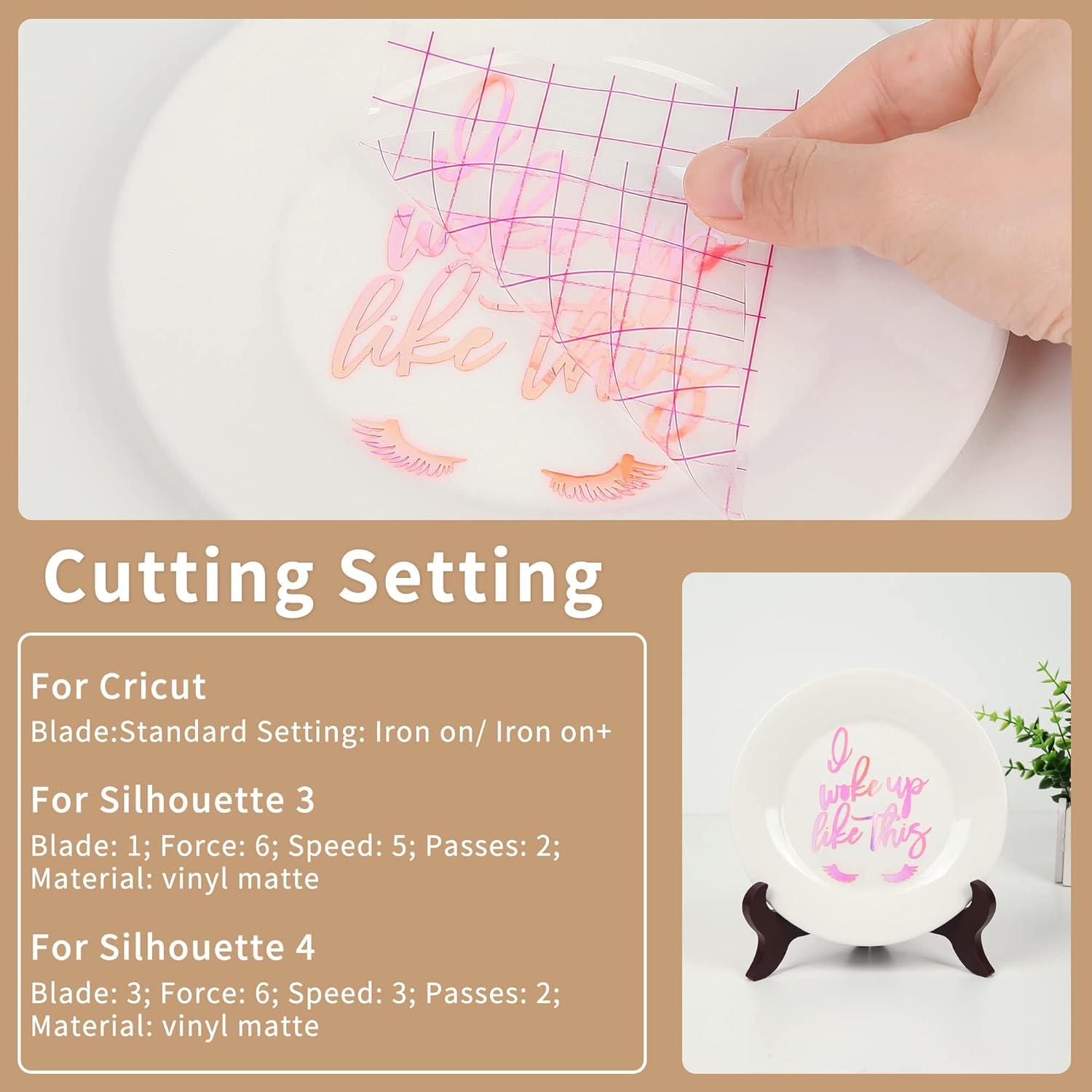 Vinilo Holográfico Permanente IModeur 5 Hojas 30.48x30.48 cm