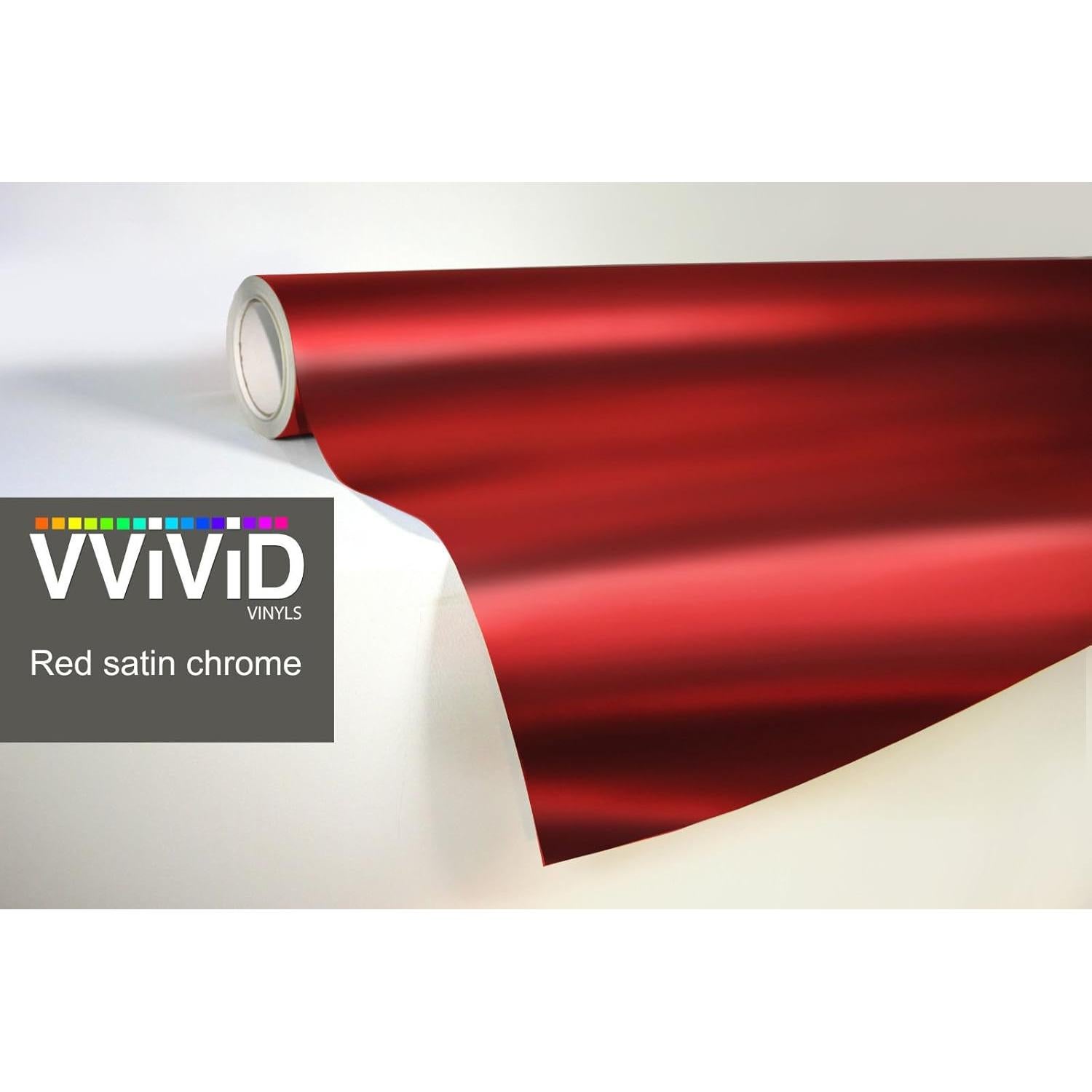 Vinilo Envoltura Coche VViViD Rojo Satinado 0.30m x 1.52m