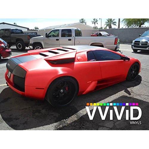Vinilo Envoltura Coche VViViD Rojo Satinado 0.30m x 1.52m