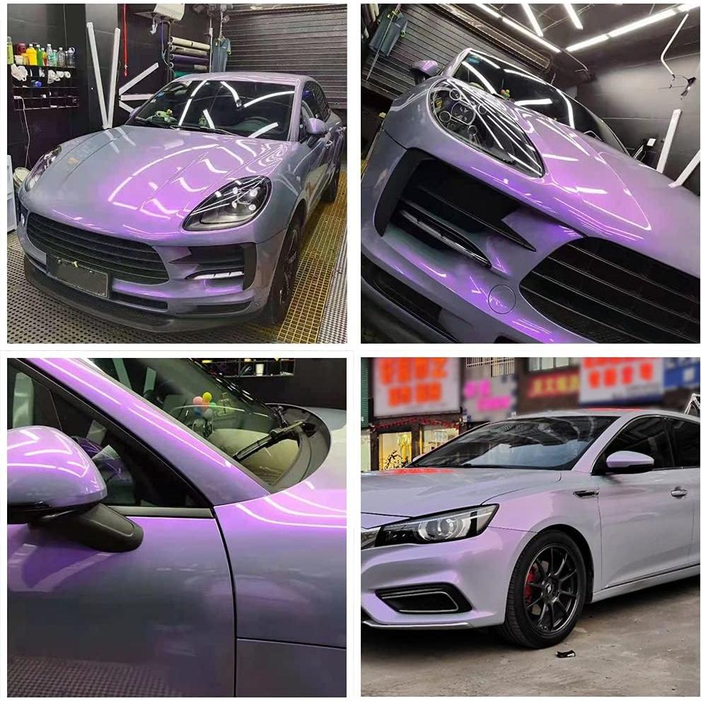 Vinilo Adhesivo Chameleon ATMOMO 150 x 30 cm Gris a Púrpura