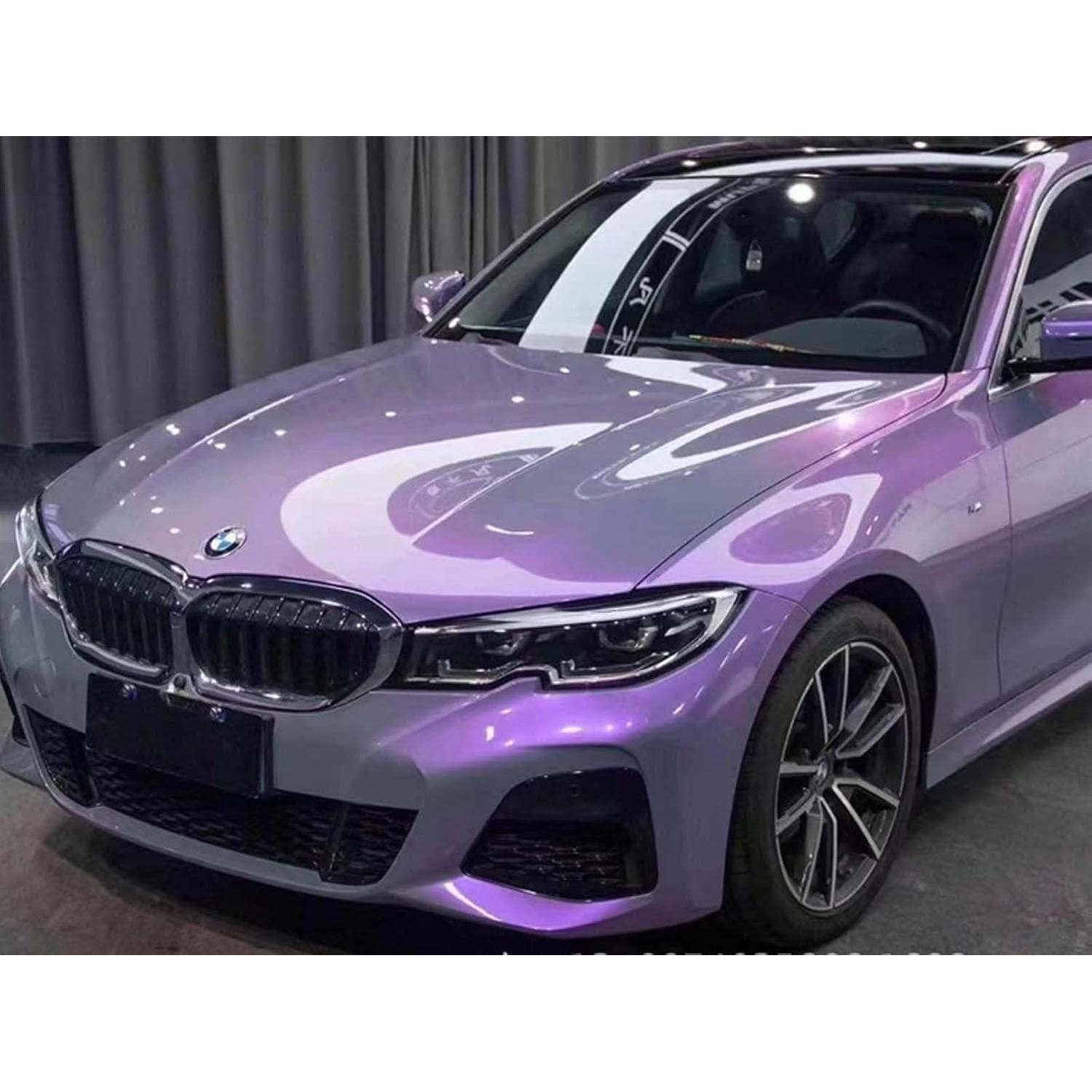 Vinilo Adhesivo para Envoltura de Coche YOLACKEY Gris a Púrpura 0.30m x 1.52m